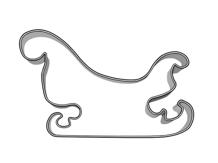 Foremka sanie mikołaja do wycinania ciastek