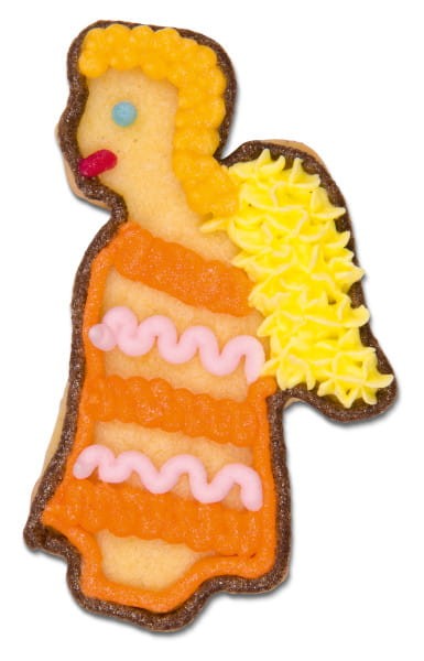 Ciasteczko wycięte foremką w kształcie aniołka