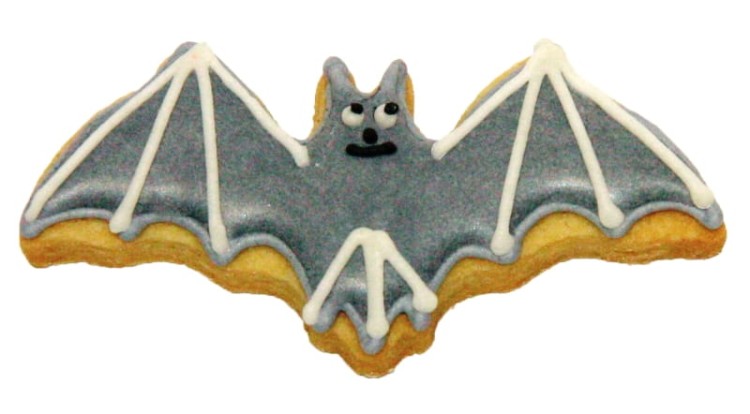 Zdjęcie ciasteczka z foremki nietoperz