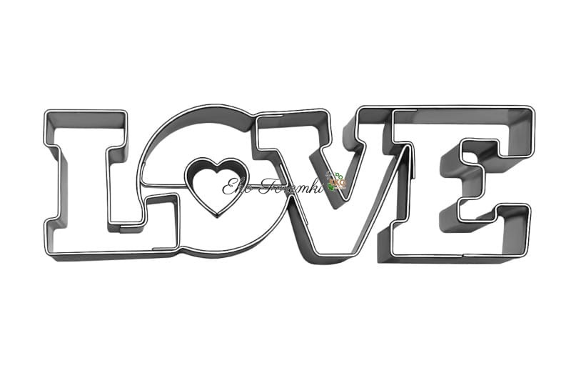 Walentynkowa foremka do wykrawania ciastek LOVE