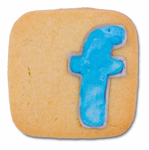 Foremka w kształcie znaku aplikacji social media
