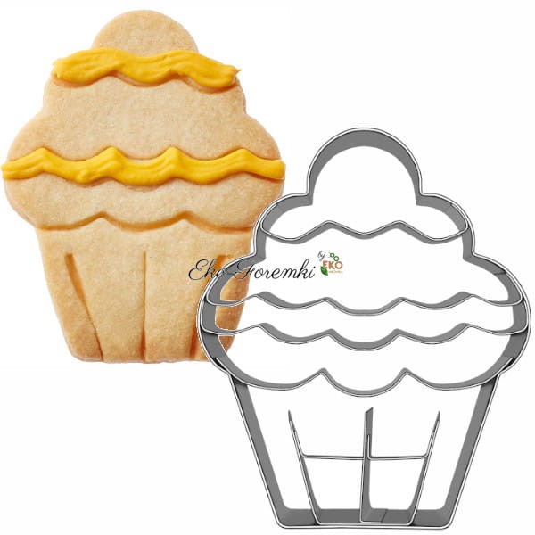 Foremka i ciasteczko w kształcie babeczki - muffin