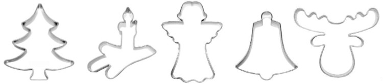 Zestaw świątecznych foremek