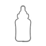 Foremka do ciastek w kształcie butelki ze smoczkiem