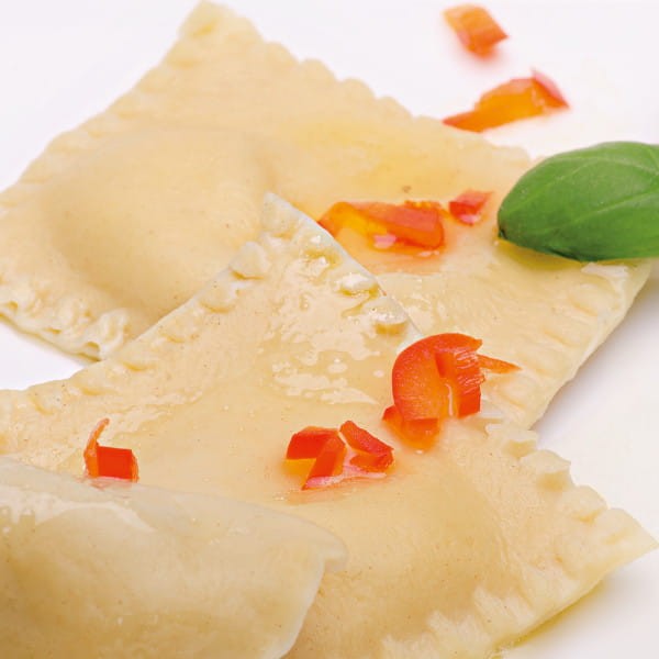 Pierogi wycięte nożem do ravioli