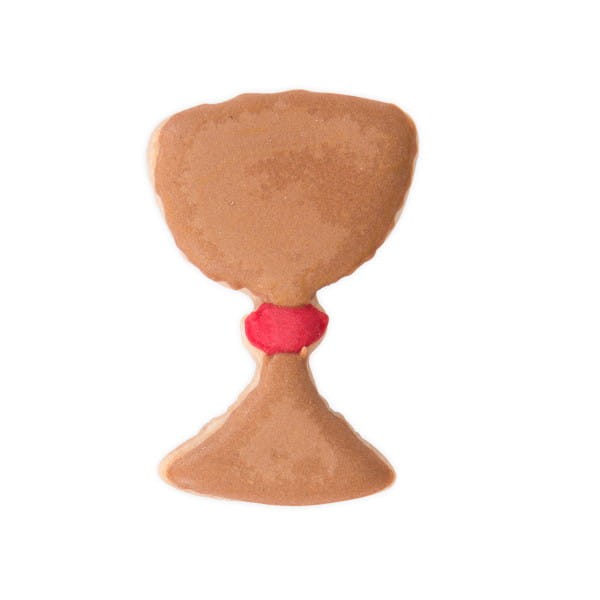 Udekorowane ciasteczko z foremki kielich