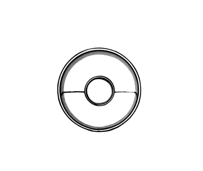 Foremka kółko z małym kółeczkiem w środku