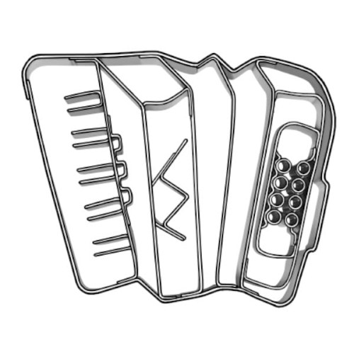 Foremka akordeon do wycinania ciastek