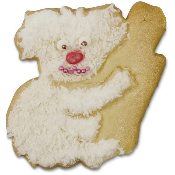 Udekorowane ciastko z foremki miś Koala