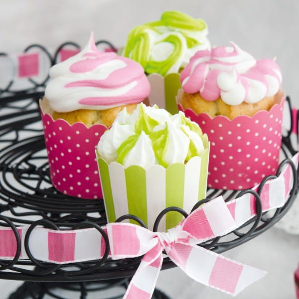 Babeczki udekorowane workiem dwukomorowym