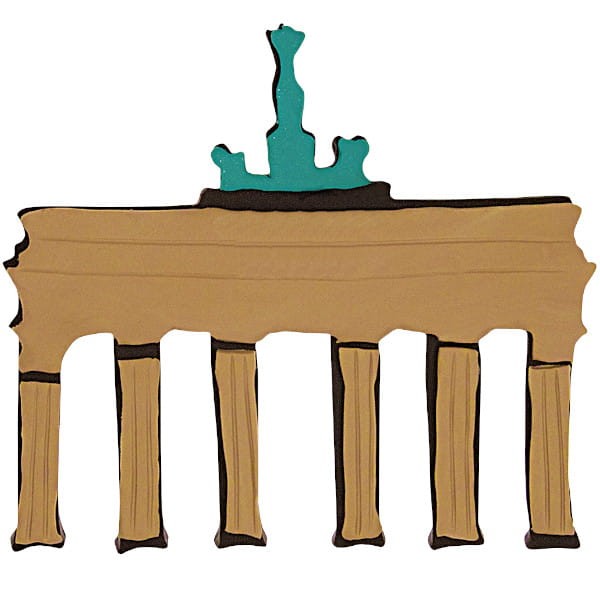 Ciasteczko wykrojone foremką w kształcie Bramy Brandenburskiej