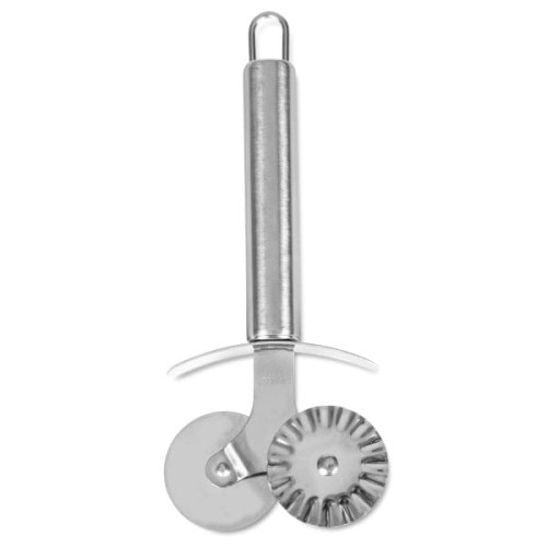 Nóż do ciasta i ravioli z dwoma kółkami