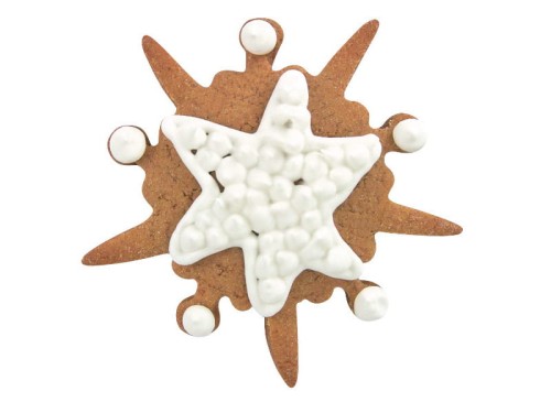 Ciasteczko z foremki śnieżny kryształ