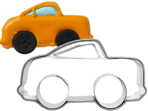 Foremka i ciasteczko w kształcie samochodu wyścigowego