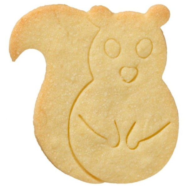 Ciasteczko wycięte foremką w kształcie wiewiórki