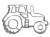 Foremka traktor do wykrawania ciastek