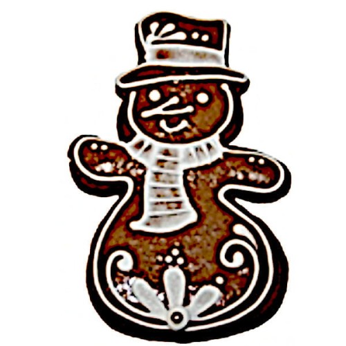 Ciasteczko wycięte foremką w kształcie bałwana