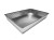 Prostokątna srebrna forma do pieczenia ciast