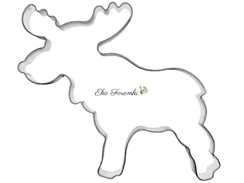 Foremka w kształcie renifera do wykrawania pierników