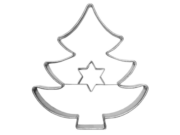 Foremka Choinka z gwiazdką do wykrawania ciastek