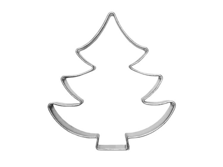 Foremka w kształcie choinki do wykrawania ciastek