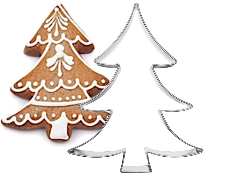 Piernik i foremka w kształcie choinki