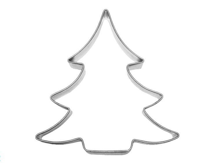 Foremka w kształcie choinki do wycinania ciastek i pierników