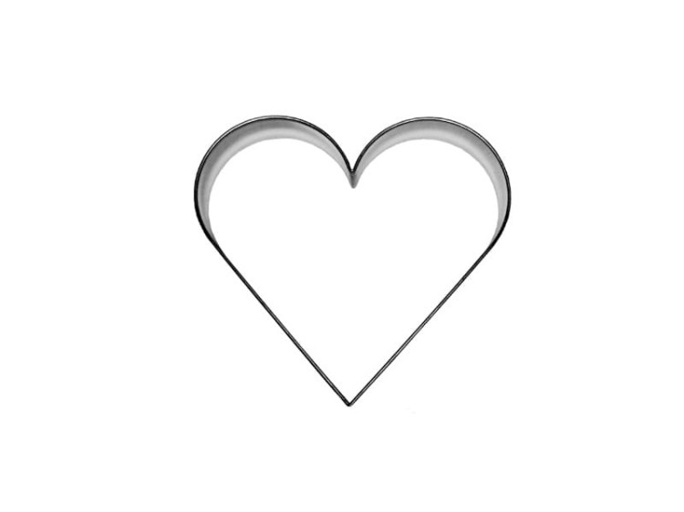 Foremka w kształcie  serca do marcepanu