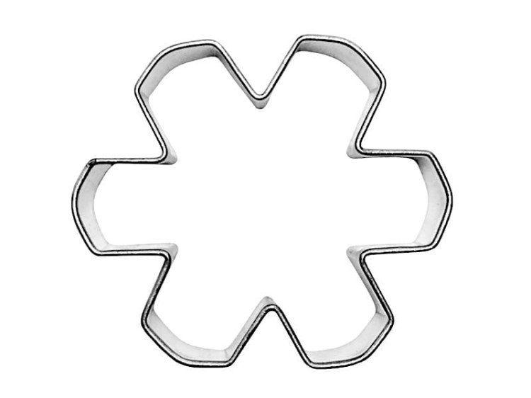 Metalowa foremka w kształcie śnieżynki