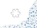 Foremka śnieżynka do wykrawania ciastek