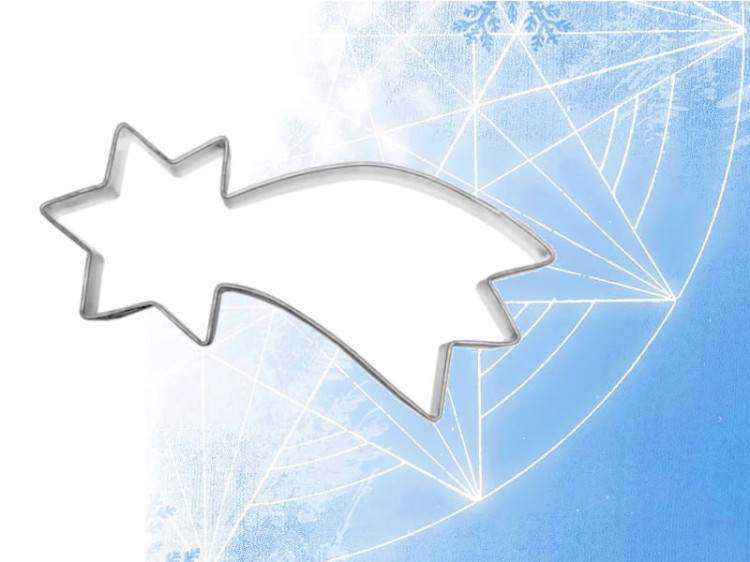 Foremka kometa do wycinania małych ciastek i marcepanu