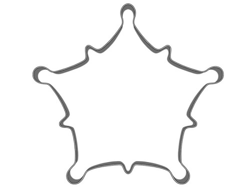 Foremka śnieżynka do wykrawania ciastek