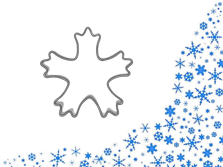 Foremka śnieżynka do ciastek i pierników