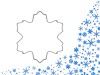Foremka śnieżynka do wykrawania ciastek