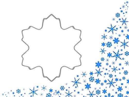 Foremka śnieżynka do wykrawania ciastek
