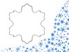Foremka śnieżynka do ciastek i pierników