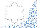 Foremka śnieżynka do ciastek i pierników