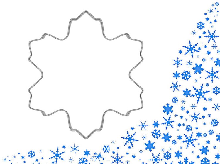 Foremka śnieżynka do ciastek i pierników