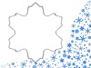Foremka śnieżynka do dużych pierników