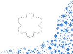 Foremka w kształcie śnieżynki do małych ciasteczek