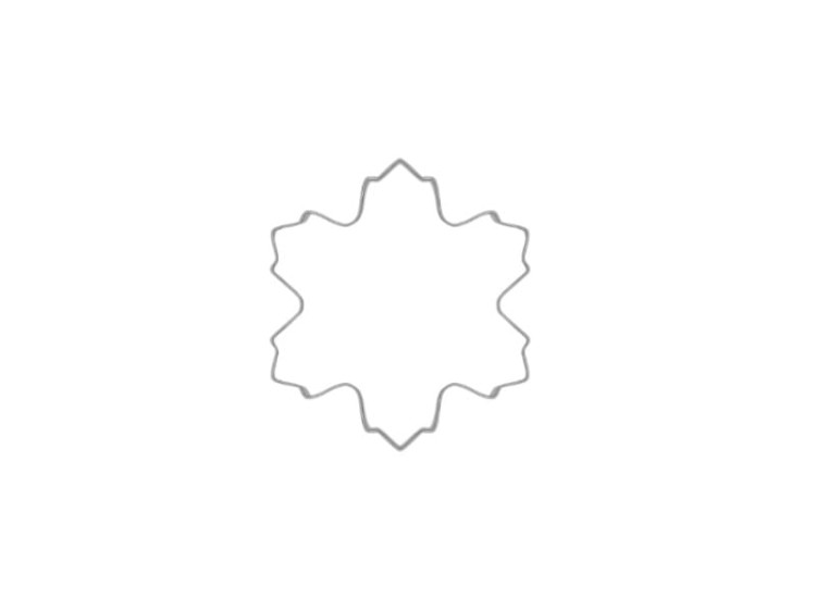 Foremka śnieżynka do wykrawania ciastek