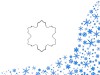 Foremka w kształcie śnieżynki do małych ciasteczek