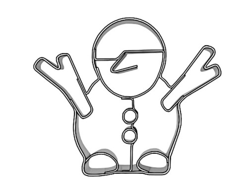 Foremka bałwanek do wykrawania ciastek