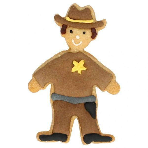 Ciasteczko wycięte foremką w kształcie szeryfa