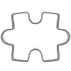 Foremka do ciastek w kształcie puzzli