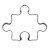 Foremka do wykrawania ciastek puzzli