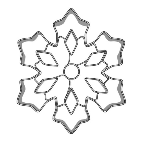 Foremka śnieżynka do ażurowych pierników