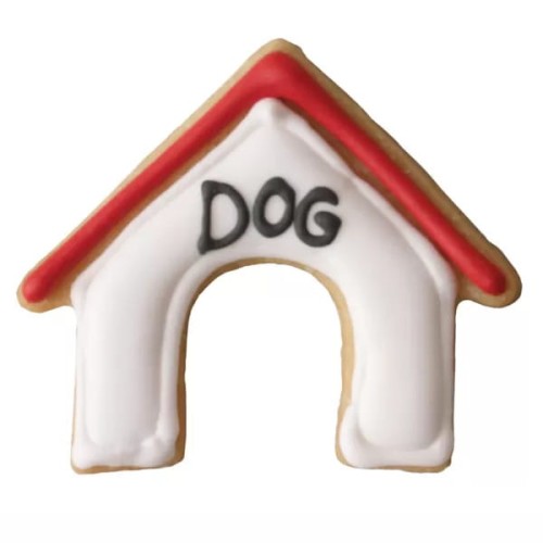 Ciasteczko z foremki buda dla psa