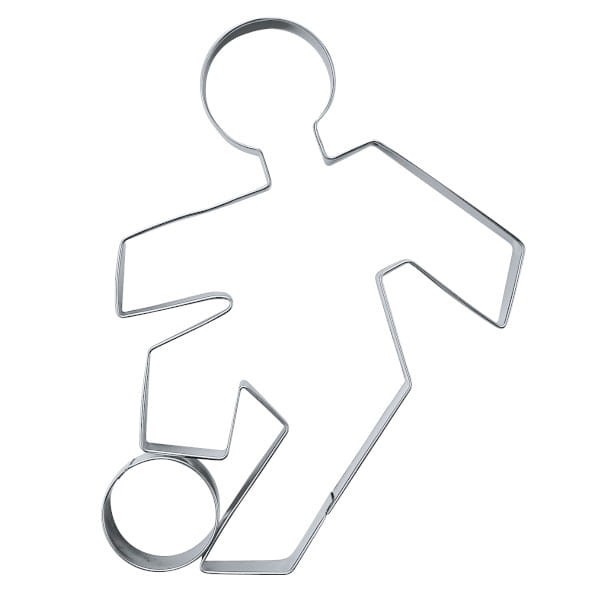 Foremka do ciastek w kształcie dryblującego piłkarza