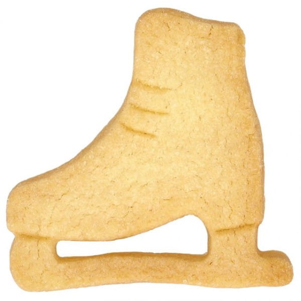 Ciasteczko z foremki w kształcie łyżwy